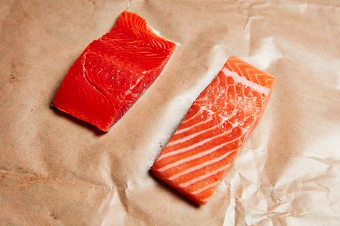 smoked salmon, fish slice, lox, salmon, food, sashimi, dish, cuisine, salmon, crudo,