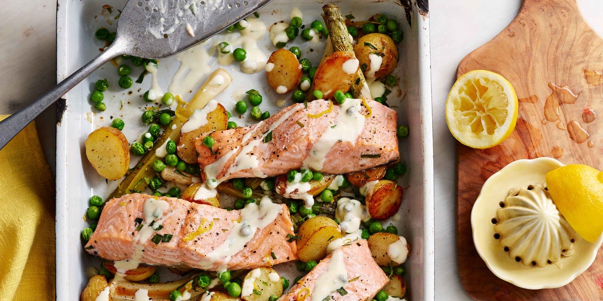 Salmon and New Potato Traybake