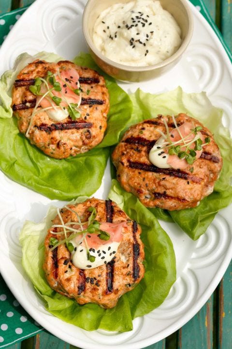 cookout menu - Salmon Burger cookout menu - Salmon Burger