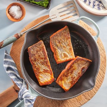 crispy pan seared salmon