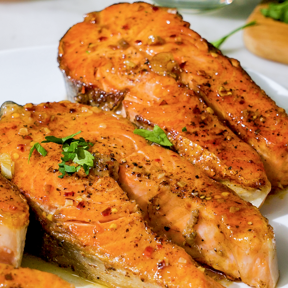 salmon steaks