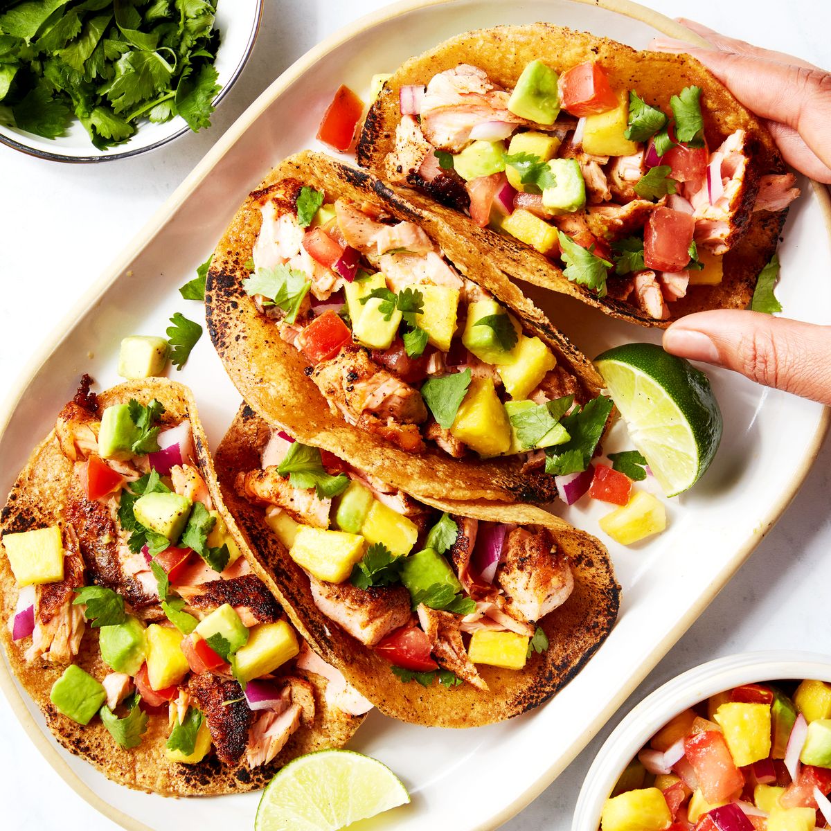 These Salmon Tacos With Avocado Salsa Will Make You Wish Taco Tuesday Was Everyday