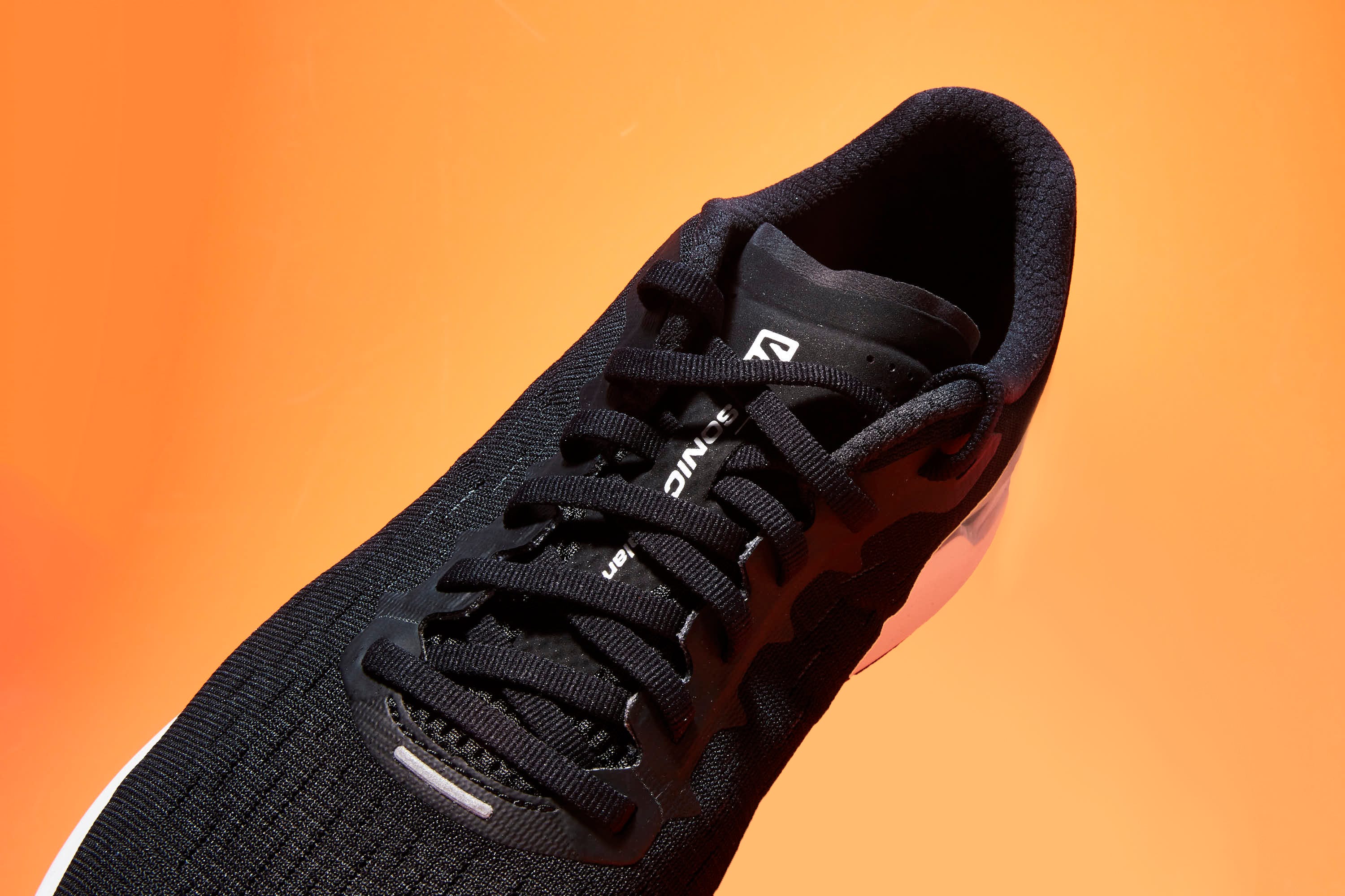 Shoe, Footwear, Black, Orange, Sportswear, Sneakers, Nike free, Walking shoe, Outdoor shoe, Athletic shoe, 