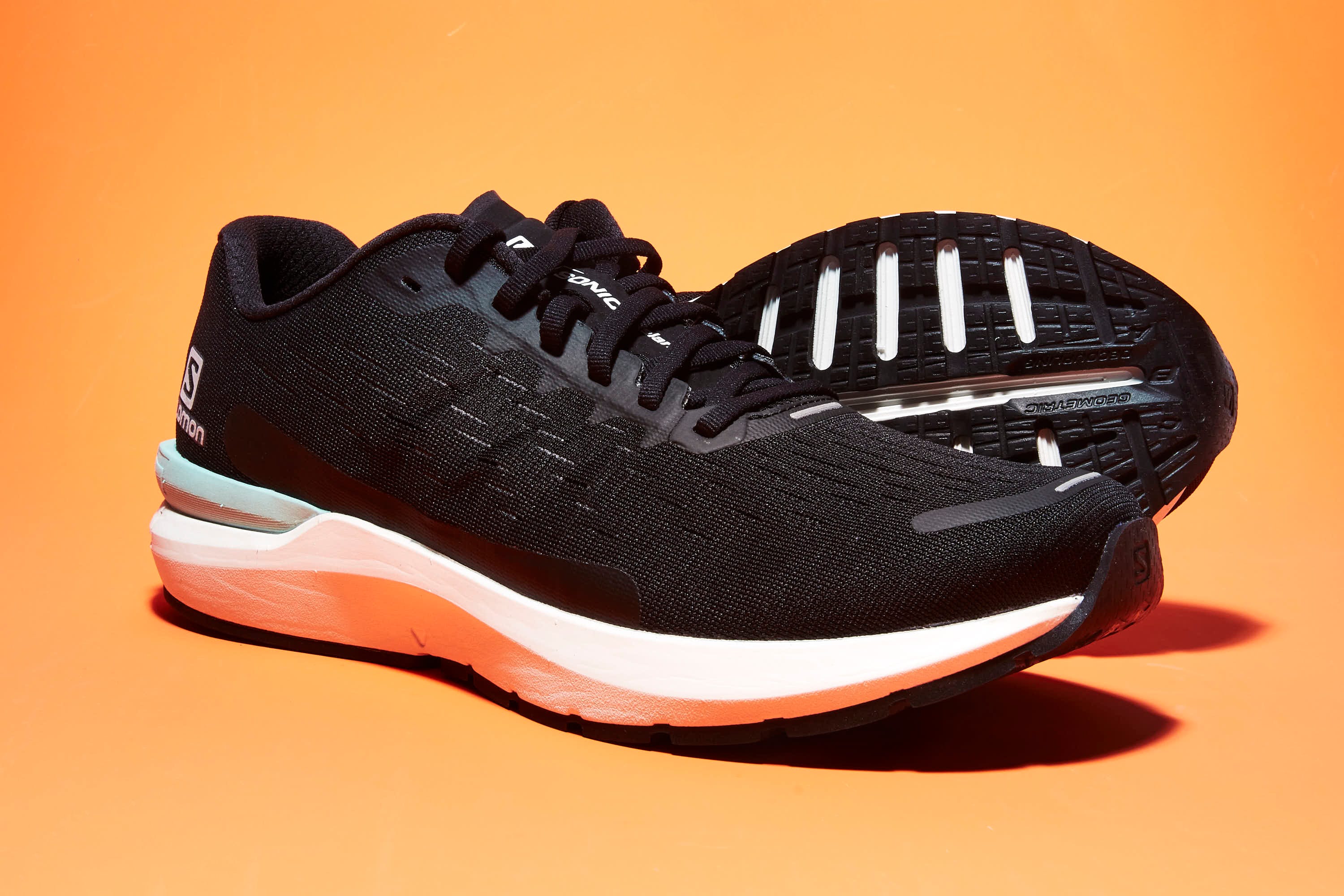 Shoe, Footwear, Black, White, Outdoor shoe, Walking shoe, Sneakers, Running shoe, Orange, Brown, 