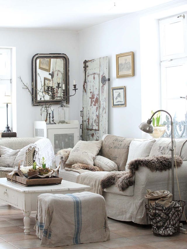 Salón estilo decorativo nórdico vintage