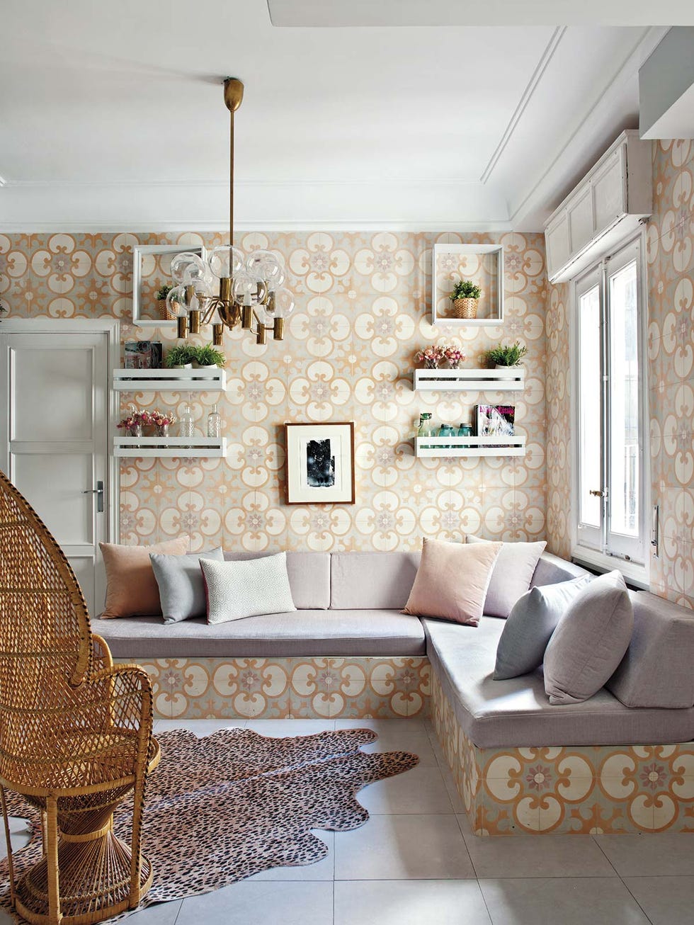 Pequeñas reformas: Banco con azulejos hidráulicos