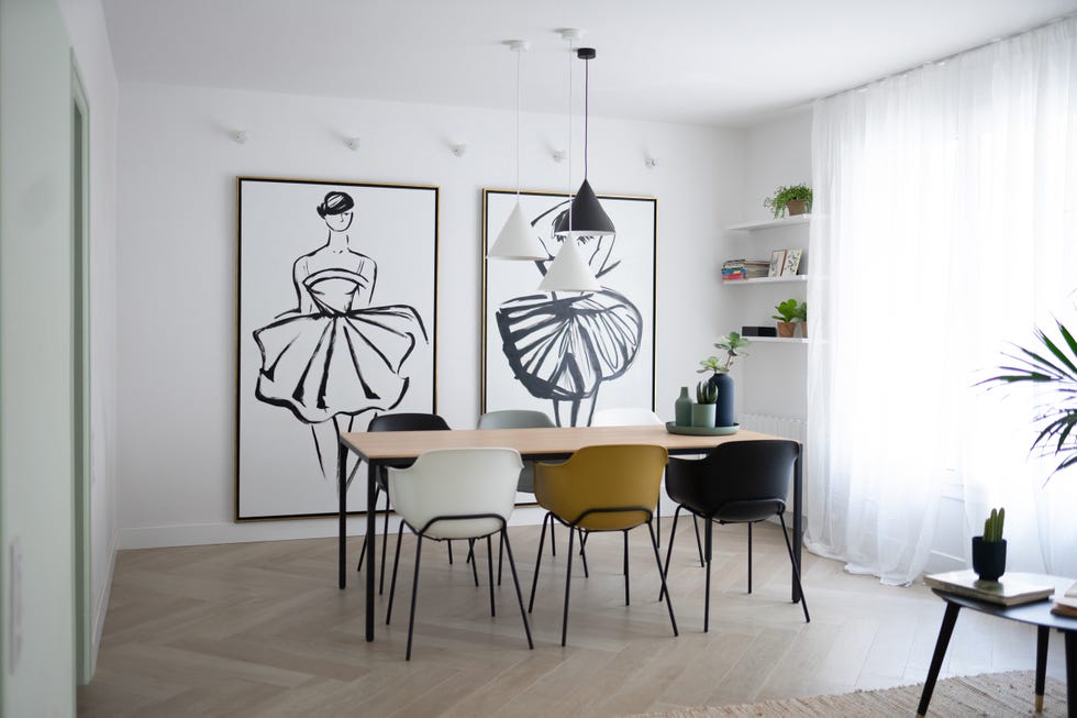 comedor de diseño contemporáneo y minimalista
