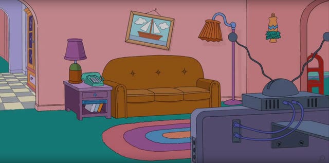 Salón de la familia Simpson