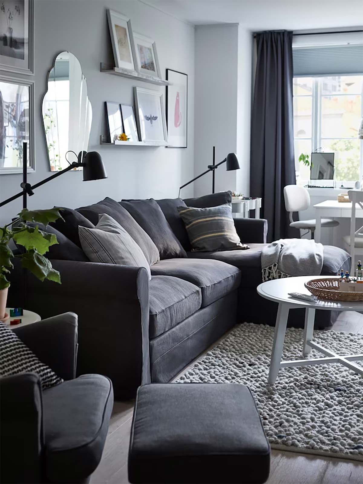 salón gris