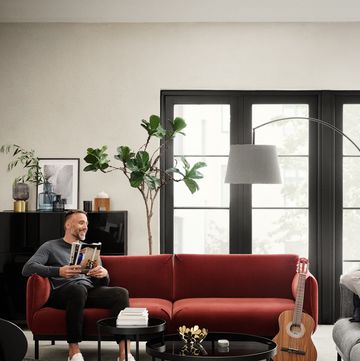 salón con muebles de diseño de ikea