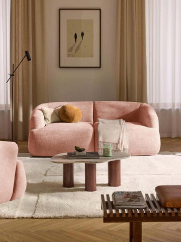 sofá modular sofia (2 plazas) color rosa