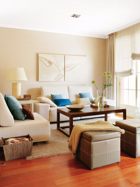 Living room, Furniture, Room, Interior design, Floor, Property, Wood flooring, Table, Wall, Building, 