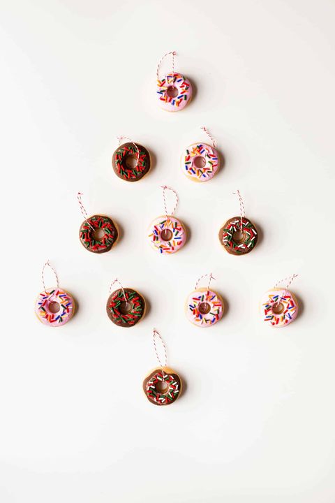 salt dough ornaments donuts