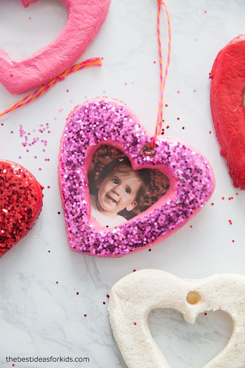 valentine's day heart crafts salt dough