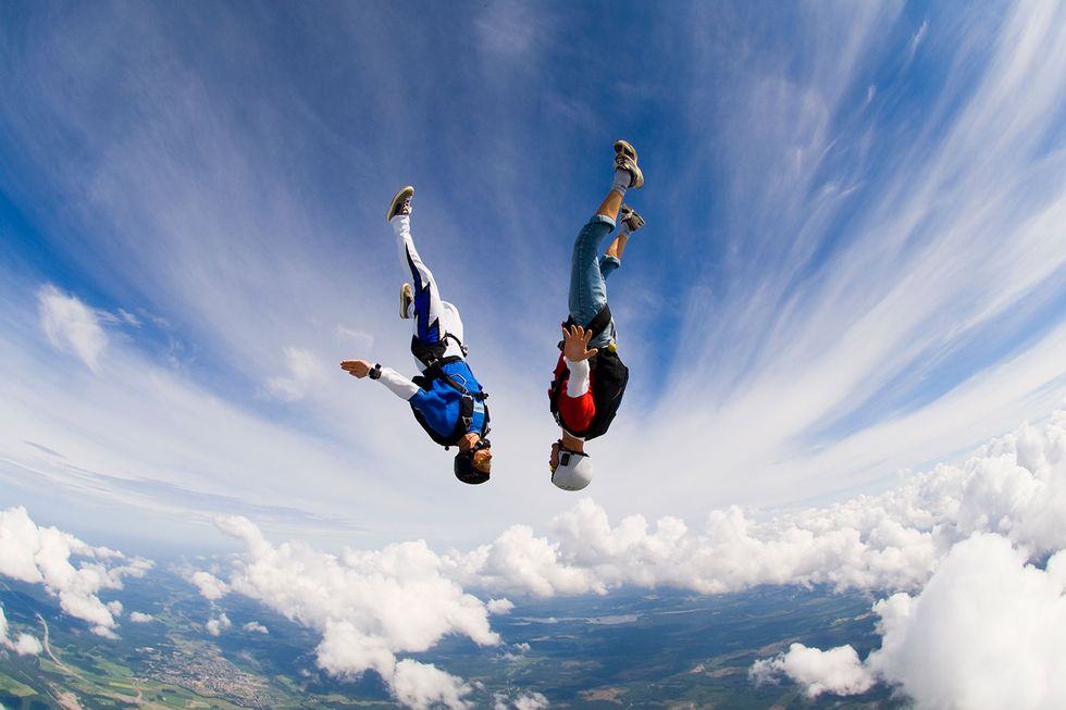 salto sin paracaídas