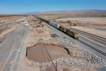 giant puddle, salton sea, california