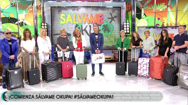 Belén Rodríguez, Chelo García Cortés, Sálvame, Sálvame Okupa, Víctor Sandoval, concursantes Sálvame Okupa, Belén Esteban, Kiko Hernández, Rafa Mora, Anabel Pantoja, Carmen Borrego, Rafa Mora, Lydia Lozano, Antonio Montero, Gustavo González