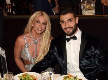 beverly hills, ca april 12 honoree britney spears l and sam asghari attend the 29th annual glaad media awards at the beverly hilton hotel on april 12, 2018 in beverly hills, california photo by j merrittgetty images for glaad