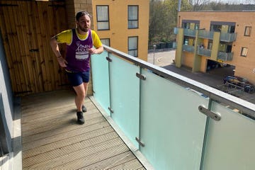 Sam Hustler was meant to be taking part in the London Landmarks Half Marathon. 