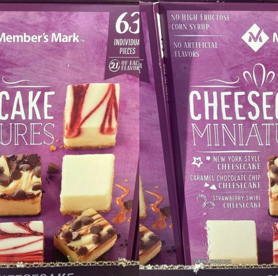 Sam's Club Sells A Box Of 63 Mini Cheesecake Bites