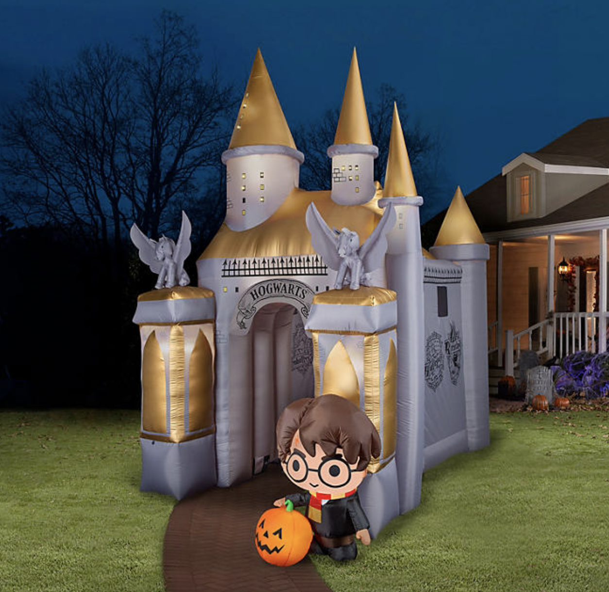 Sam\'s Club Has a New Inflatable Harry Potter Castle for Halloween