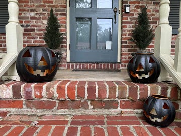 black metal jack o lanterns