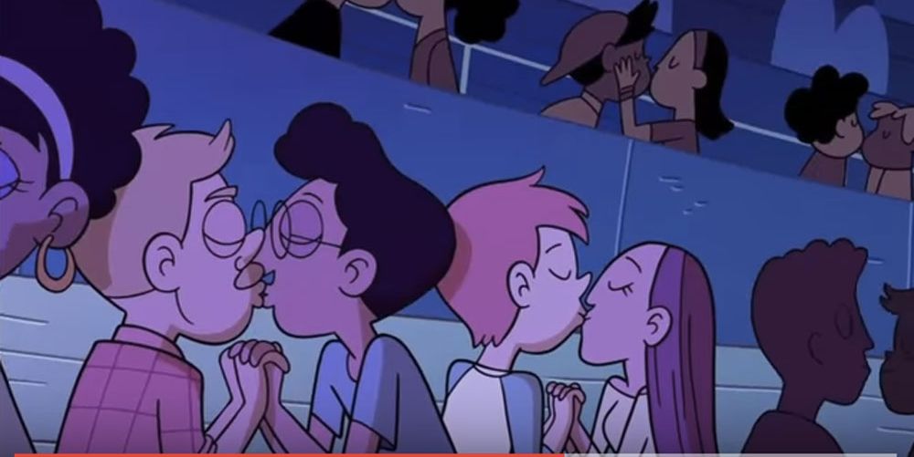 Disney Channel Just Aired A Same-Sex Kiss for the First Time Ever-Watch two  same-sex couples kiss in Disney animated show