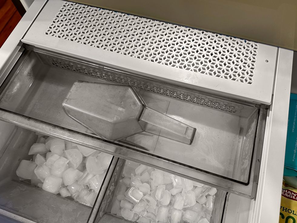 ice drawer in samsung bespoke refrigerator