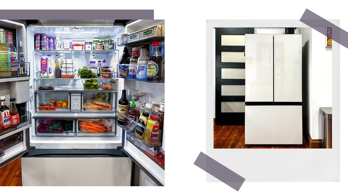 Samsung Bespoke Counter Depth Side-by-Side Refrigerator (23 cu. ft.) with  Beverage Center In Fingerprint Resistant Stainless Steel
