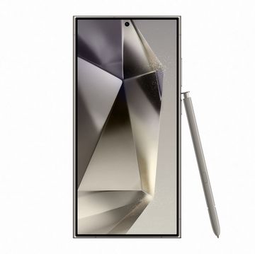 the samsung galaxy s24 uitra smartphone shown with its s pen stylus