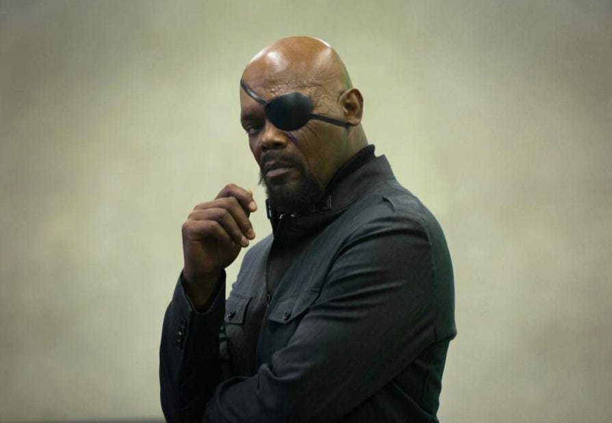 samuel l jackson capitán américa olivia colman emilia clarke serie secret invasion