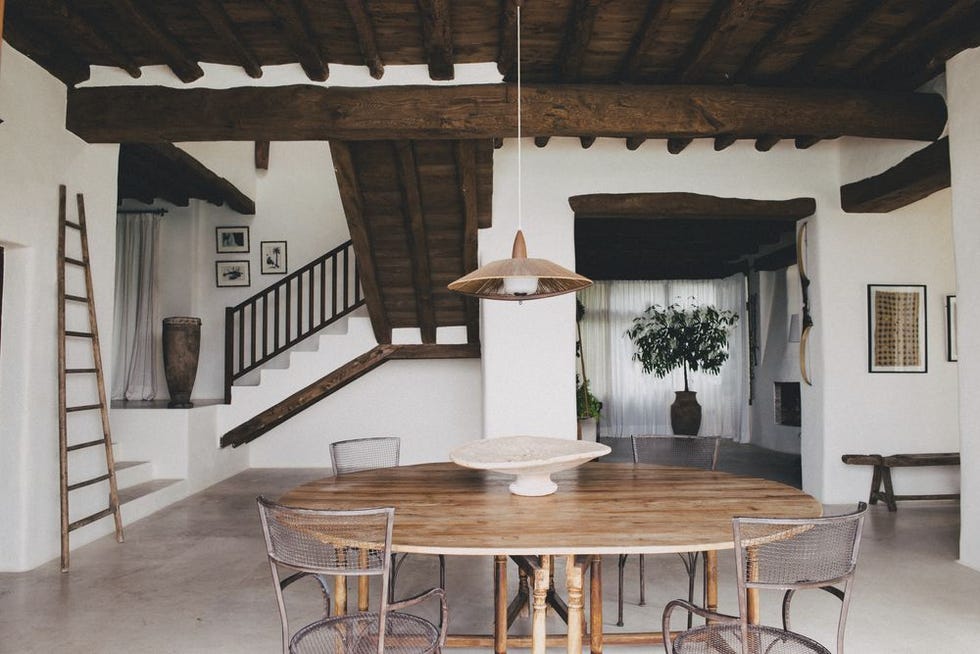 Dining room in Ibiza by Hollie Bowden