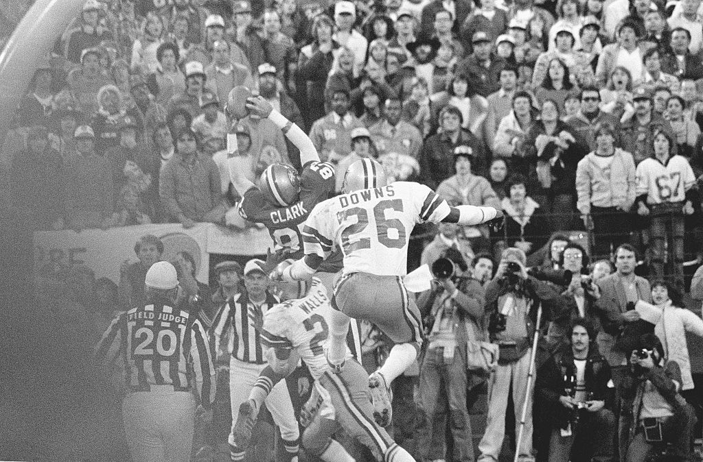 Joe Montana to Dwight Clark for 'The Catch' and 1982 NFC title as