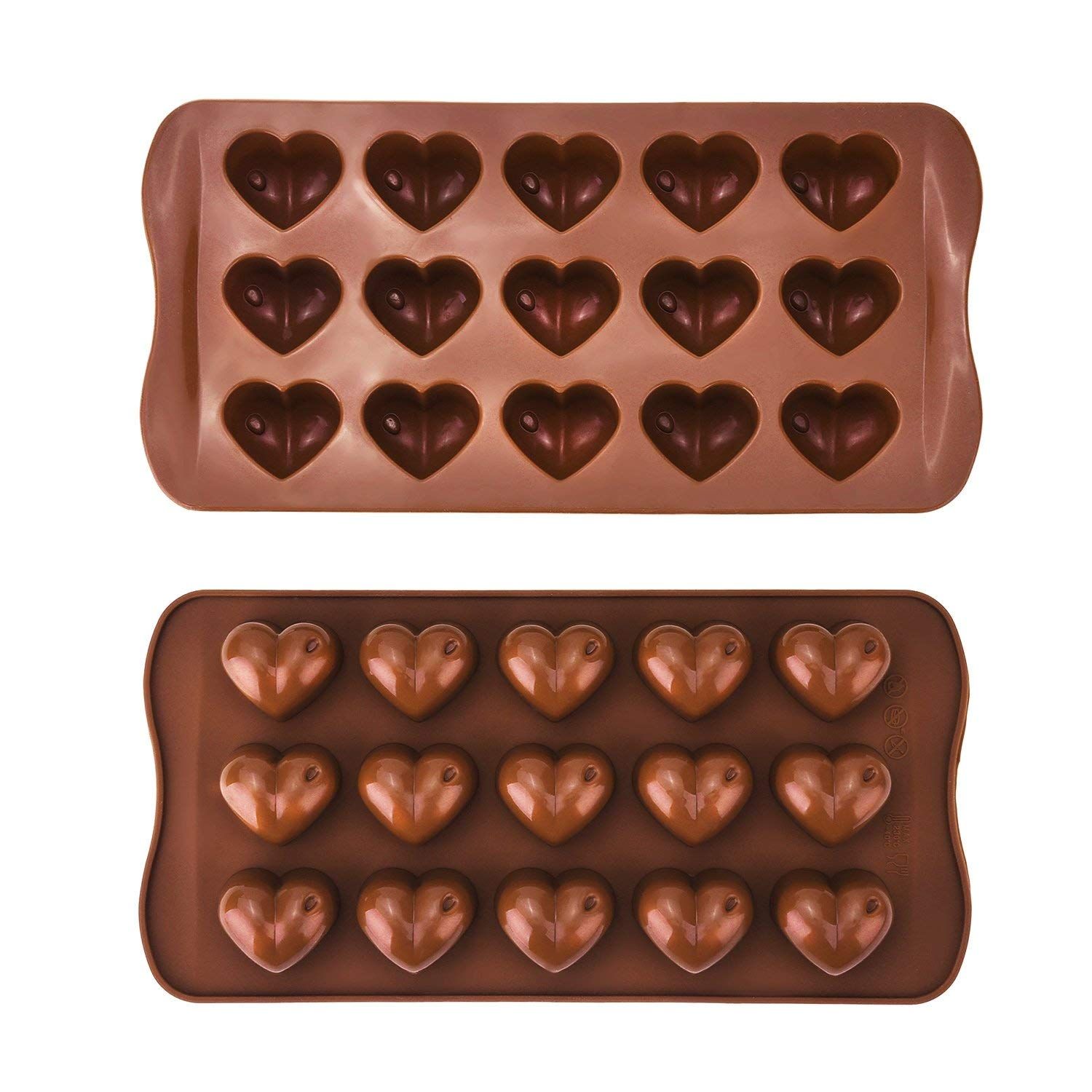 Cioccolatini a forma di cuore - Dolci per San Valentino foto stock