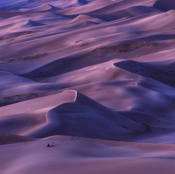 sand waves at dusk