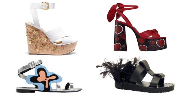 Footwear, Sandal, High heels, Shoe, Font, Wedge, 