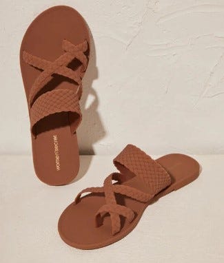 a pair of brown shoes