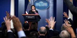 Press Secretary Sarah Sanders Holds Briefing At The White House
