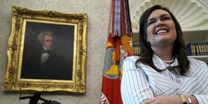 President Donald Trump Meets With World War II Veterans In The Oval Office