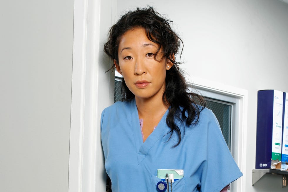 sandra oh as cristina yang, grey's anatomy