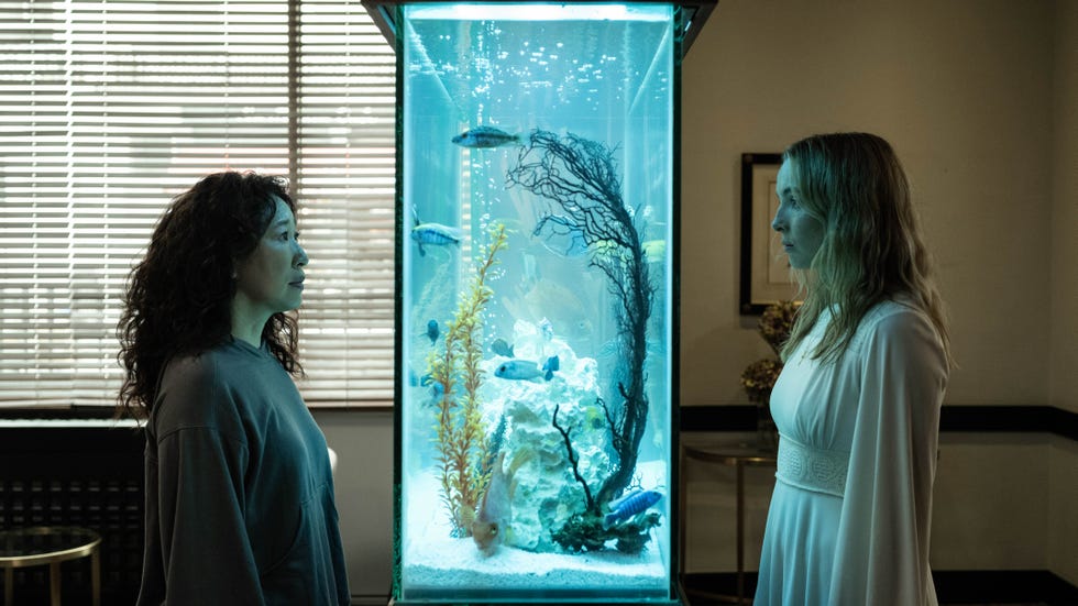 sandra oh as eve polastri, jodie comer as villanelle, killing eve, season 4