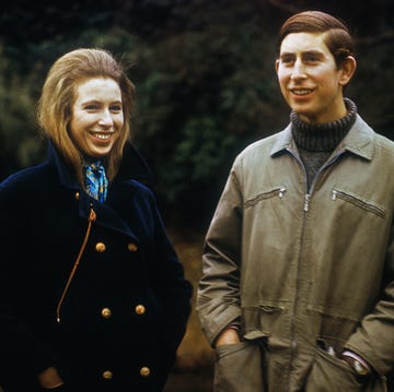 Prince Charles and Princess Anne Smiling Prince Charles and Princess Anne Smiling