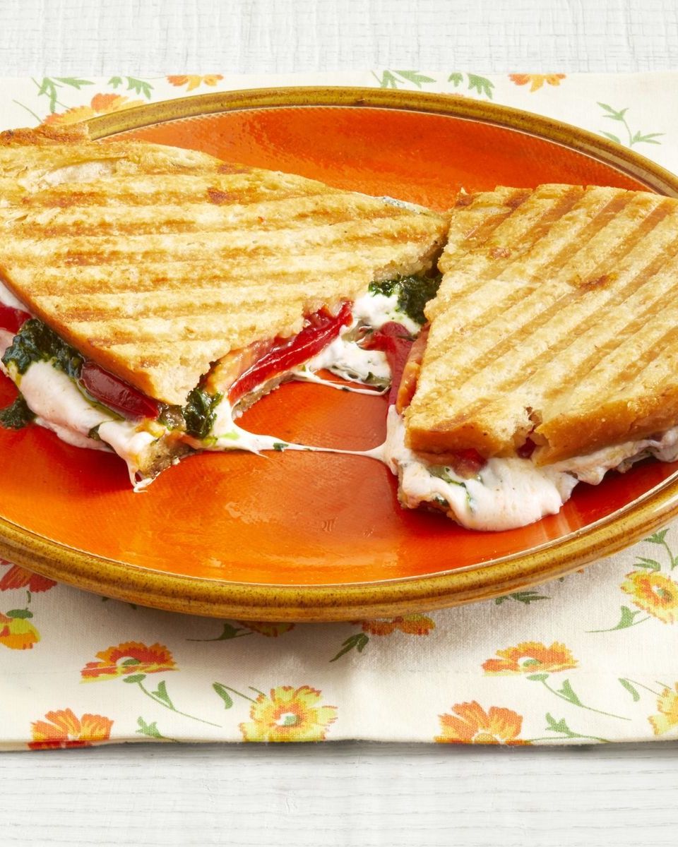 sandwich ideas pesto caprese panini