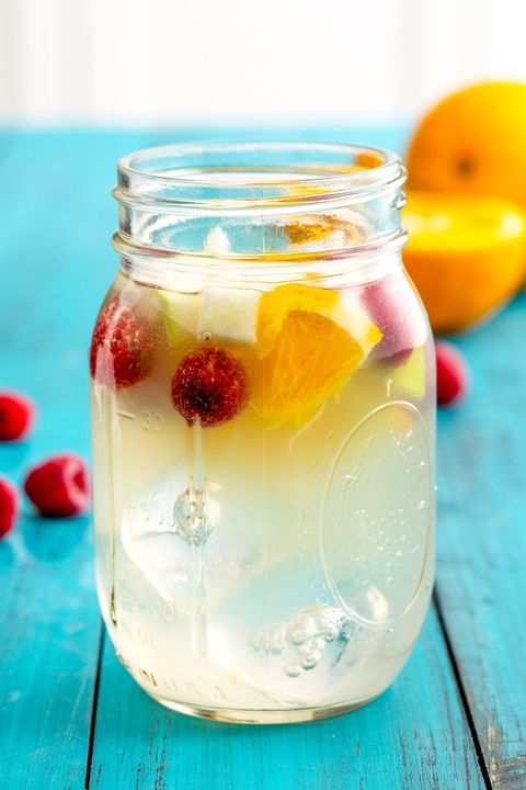 Mason jar, Food, Drink, Fruit, Non-alcoholic beverage, Lemonade, Ingredient, Plant, Apple, Sangria, 