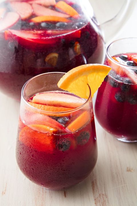 red sangria cocktail vertical
