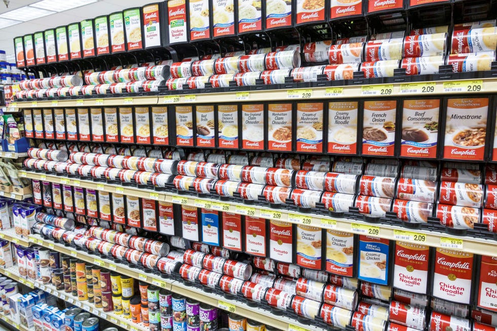 Sanibel Island, Jerrys Foods, grocery store, canned soup aisle