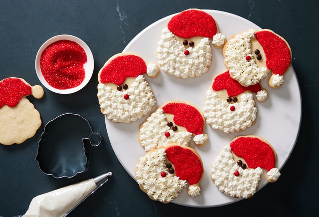 Best Santa Cookies Recipe - How To Make Santa Cookies