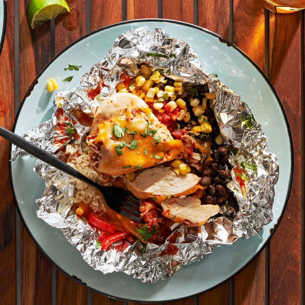 santa fe chicken foil packets
