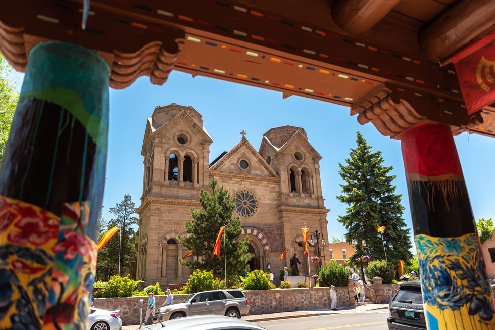 Cathedral basilica of Saint Francis Assisi in Santa Fe, New Mexico, USA santa fe new mexico