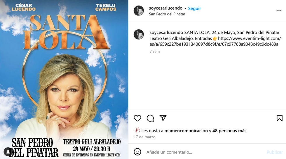 cartel promocional de santa lola en murcia
